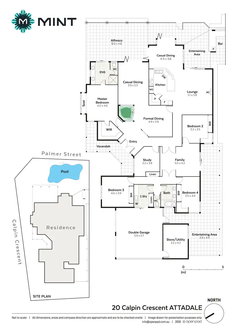 Floorplan of Homely house listing, 20 Calpin Crescent, Attadale WA 6156