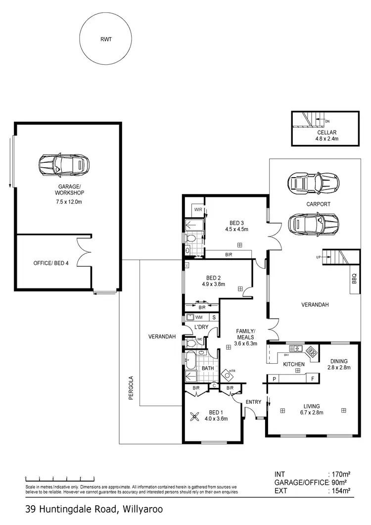 Floorplan of Homely rural property listing, 39 Huntingdale Road, Strathalbyn SA 5255