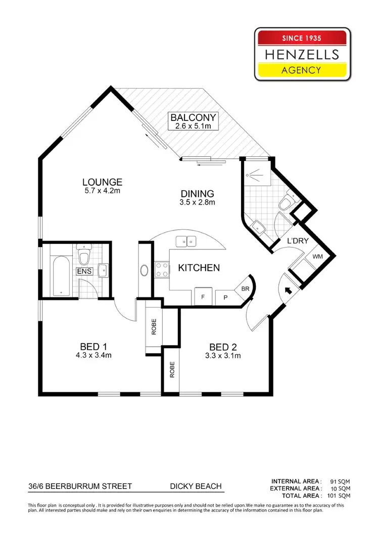 Floorplan of Homely unit listing, 36/6 Beerburrum Street, Dicky Beach QLD 4551
