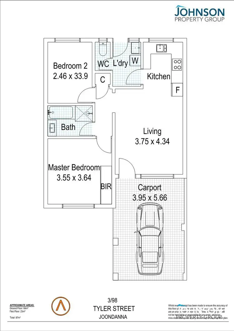 Floorplan of Homely villa listing, 3/98 Tyler Street, Tuart Hill WA 6060