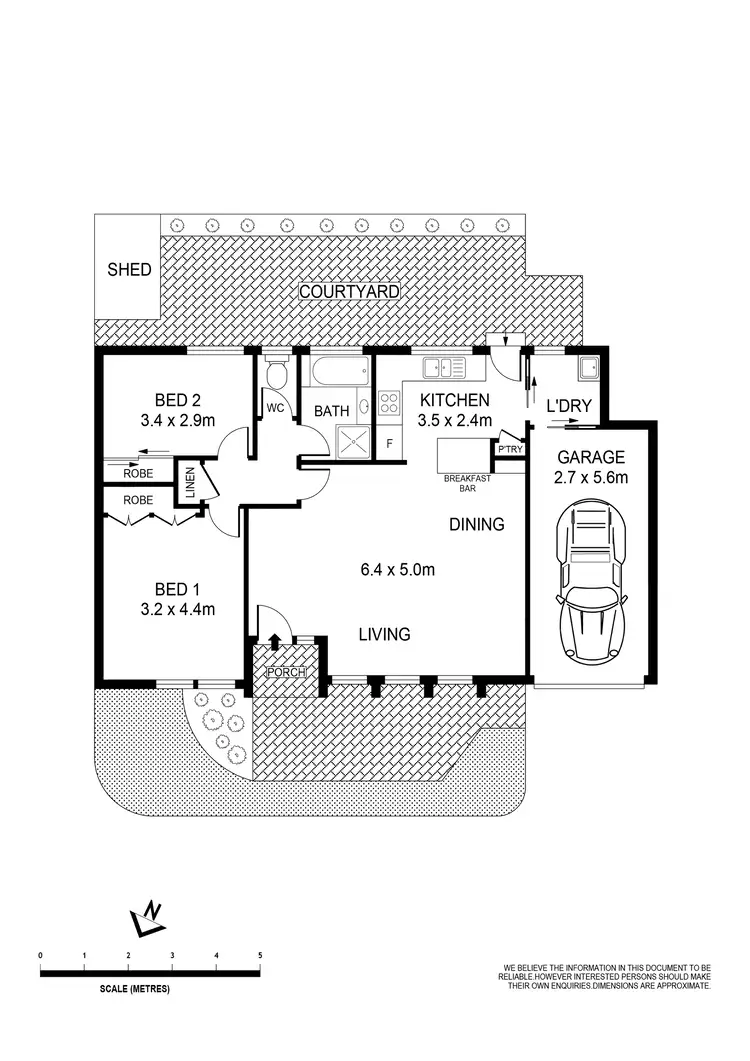 Floorplan of Homely villa listing, 2/14 Albert Street, Bexley NSW 2207