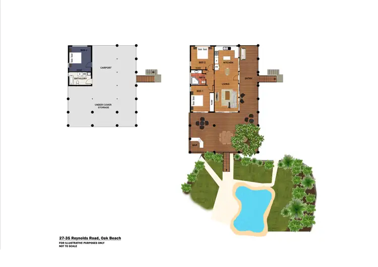 Floorplan of Homely house listing, 27-35 Reynolds Road, Oak Beach QLD 4877