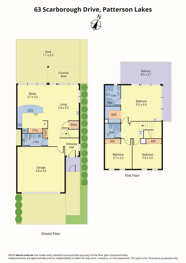 Floorplan of Homely townhouse listing, 63 Scarborough Drive, Patterson Lakes VIC 3197