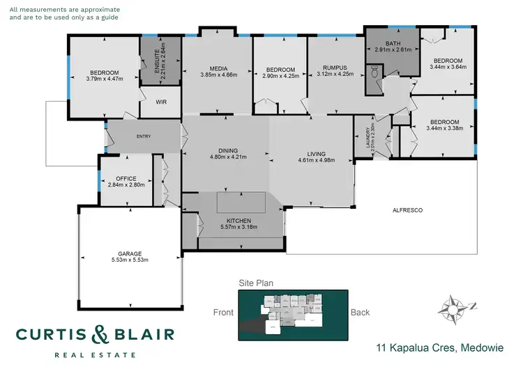 Floorplan of Homely house listing, 11 Kapalua Crescent, Medowie NSW 2318