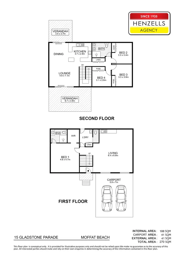 Floorplan of Homely house listing, 15 Gladstone Parade, Moffat Beach QLD 4551