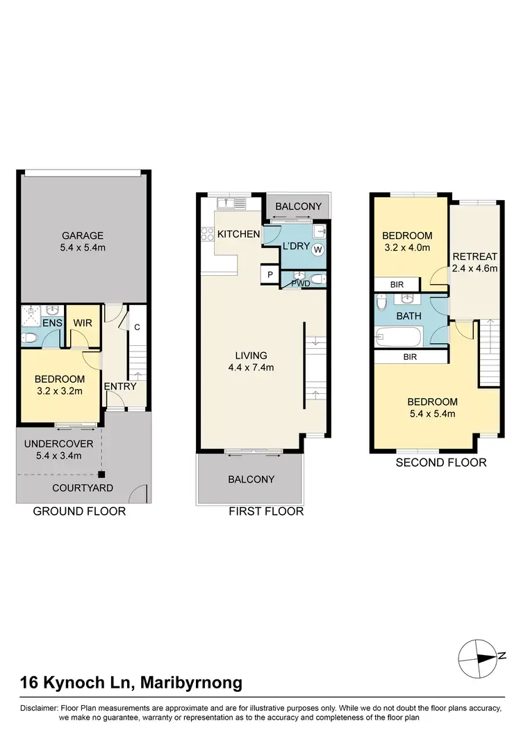 Floorplan of Homely house listing, 16 Kynoch Lane, Maribyrnong VIC 3032