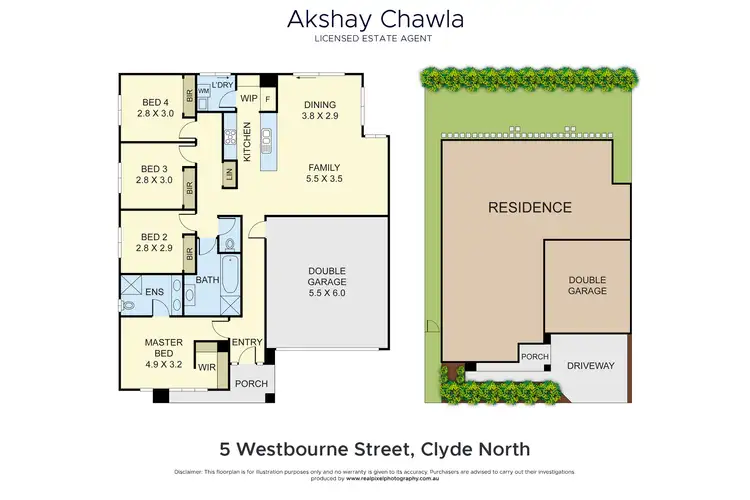 Floorplan of Homely house listing, 5 Westbourne Street, Clyde North VIC 3978