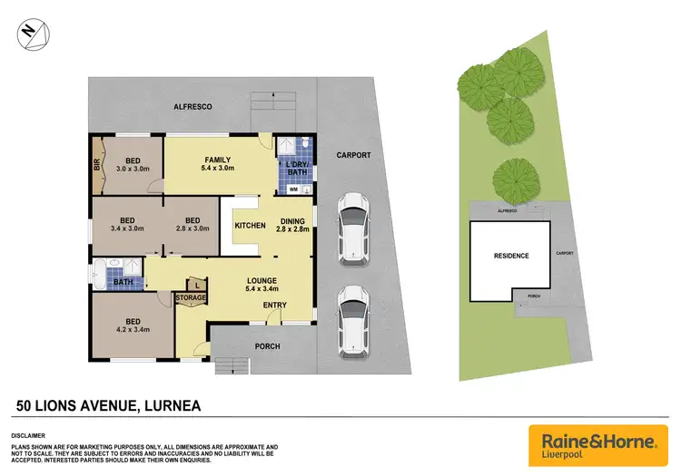 Floorplan of Homely house listing, 50 Lions Avenue, Lurnea NSW 2170