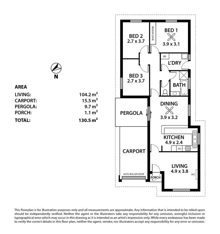 Floorplan of Homely unit listing, 3/21 Parker Avenue, Strathalbyn SA 5255