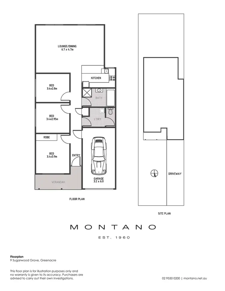 Floorplan of Homely house listing, 9 Sugarwood Grove, Greenacre NSW 2190