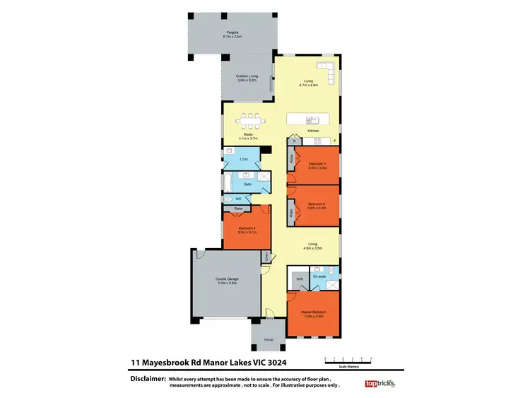 Floorplan of Homely house listing, 11 Mayesbrook Road, Manor Lakes VIC 3024