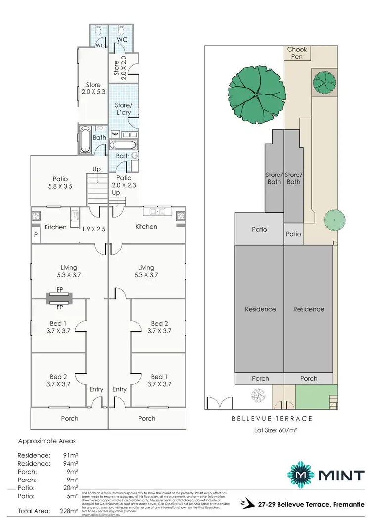 Floorplan of Homely house listing, 27-29 Bellevue Terrace, Fremantle WA 6160
