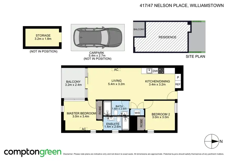 Floorplan of Homely apartment listing, 417/47 Nelson Pl, Williamstown VIC 3016