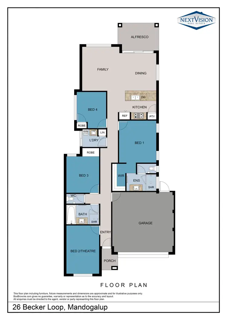 Floorplan of Homely house listing, 26 Becker Loop, Mandogalup WA 6167