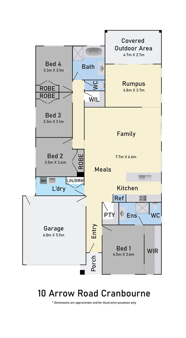 Floorplan of Homely house listing, 10 Arrow Road, Cranbourne East VIC 3977