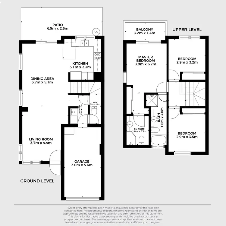Floorplan of Homely townhouse listing, 4/30 Federation Street, Wynnum West QLD 4178