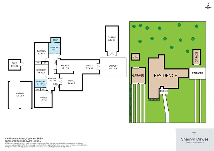 Floorplan of Homely house listing, 43-45 Allan Street, Kyabram VIC 3620