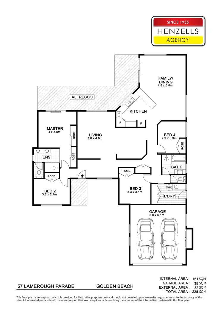 Floorplan of Homely house listing, 57 Lamerough Parade, Golden Beach QLD 4551
