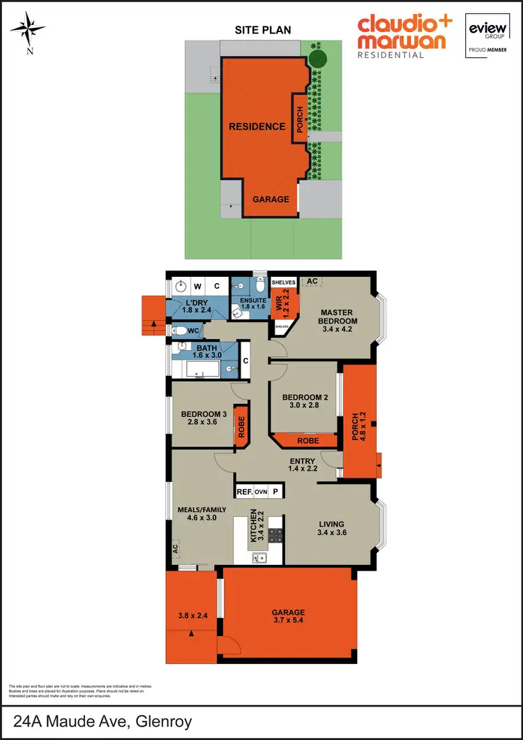 Floorplan of Homely unit listing, 24a Maude Avenue, Glenroy VIC 3046