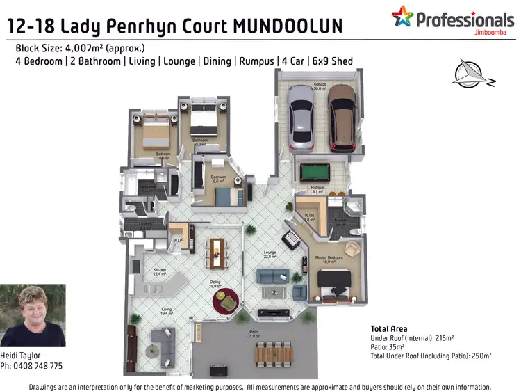 Floorplan of Homely house listing, 12-18 Lady Penrhyn Court, Mundoolun QLD 4285