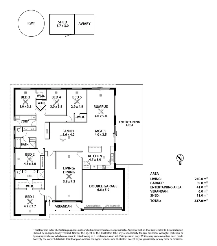 Floorplan of Homely house listing, 7 Sullivan Road, Strathalbyn SA 5255