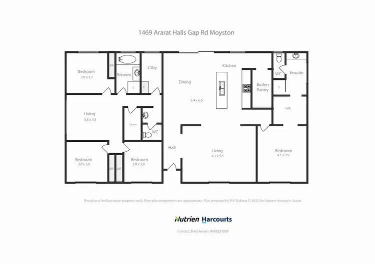 Floorplan of Homely rural property listing, 1469 Ararat-Halls Gap Road, Moyston VIC 3377