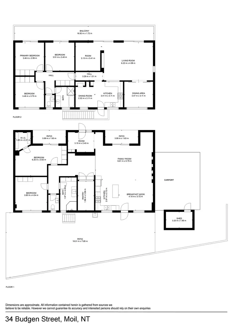 Floorplan of Homely house listing, 34 Budgen Street, Moil NT 810