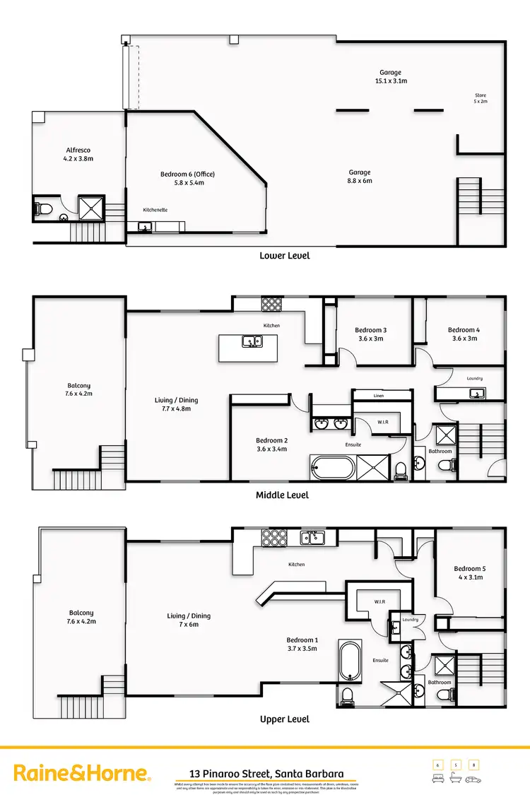 Floorplan of Homely townhouse listing, 13 Pinnaroo Street, Hope Island QLD 4212