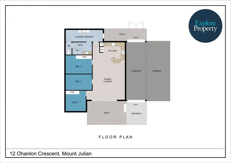 Floorplan of Homely house listing, 12 Ohanlon Crescent, Mount Julian QLD 4800