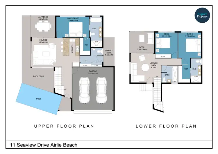 Floorplan of Homely house listing, 11 Seaview Drive, Airlie Beach QLD 4802