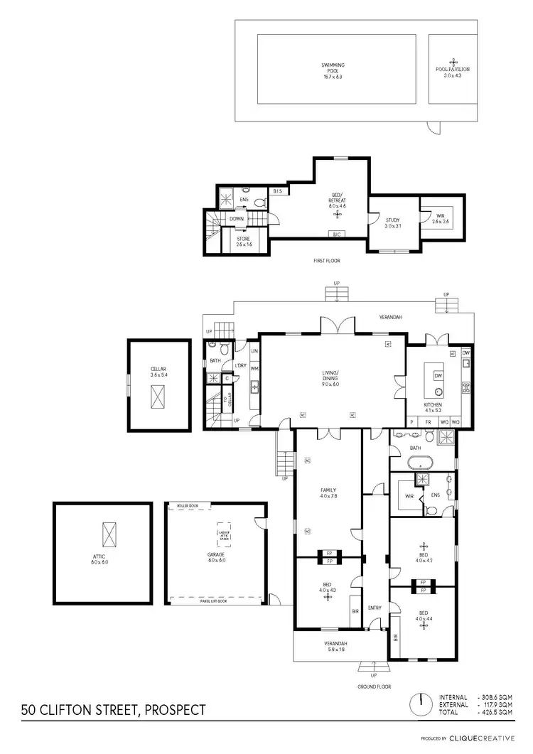 Floorplan of Homely house listing, 50 Clifton Street, Prospect SA 5082