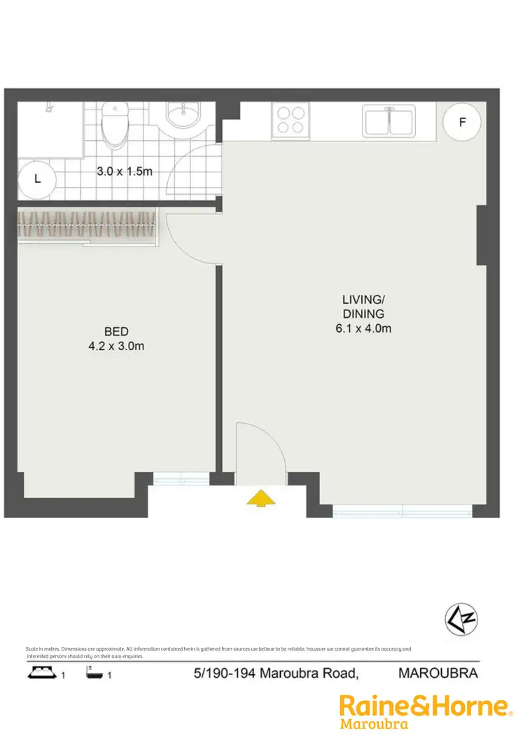 Floorplan of Homely apartment listing, 5/190-194 Maroubra Road, Maroubra NSW 2035
