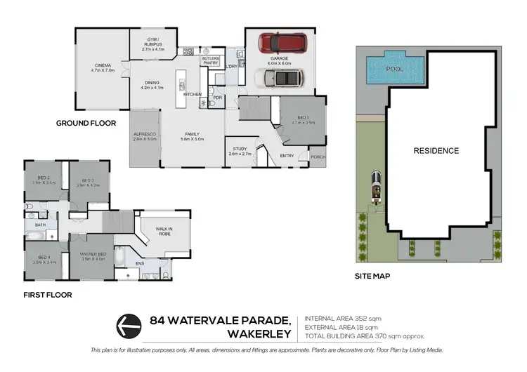 Floorplan of Homely house listing, 84 Watervale Parade, Wakerley QLD 4154