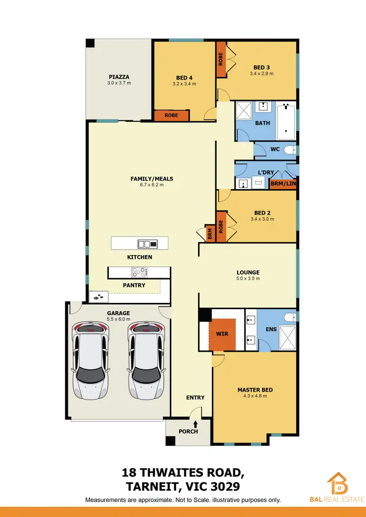 Floorplan of Homely house listing, 18 Thwaites Road, Tarneit VIC 3029