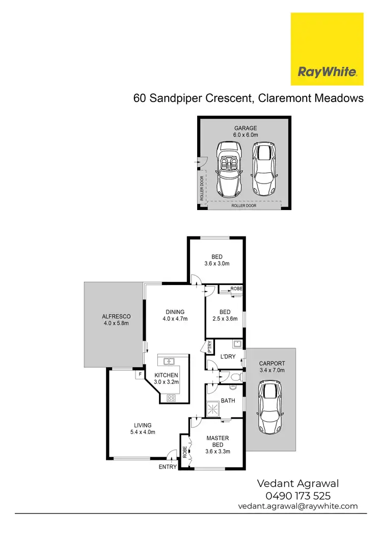 Floorplan of Homely house listing, 60 Sandpiper Crescent, Claremont Meadows NSW 2747