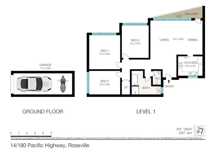 Floorplan of Homely apartment listing, 14/180 Pacific Highway, Roseville NSW 2069