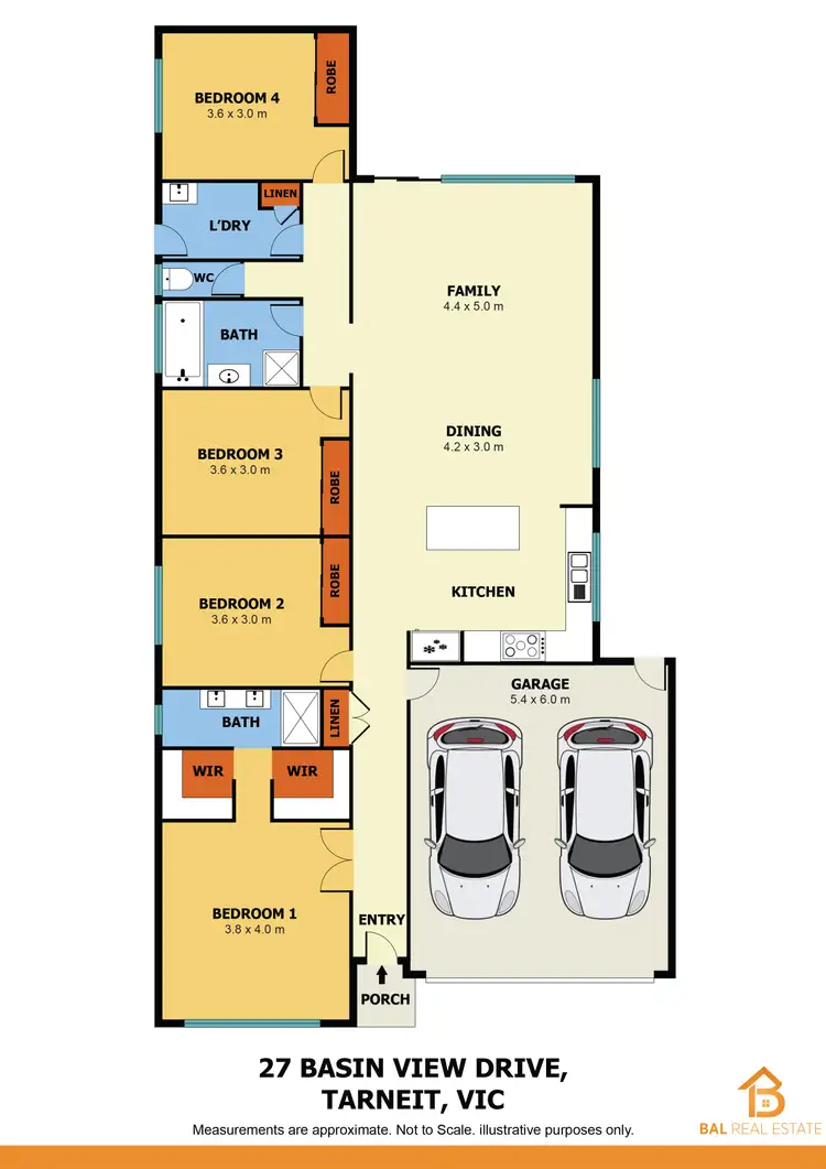 Floorplan of Homely house listing, 27 Basinview Drive, Tarneit VIC 3029