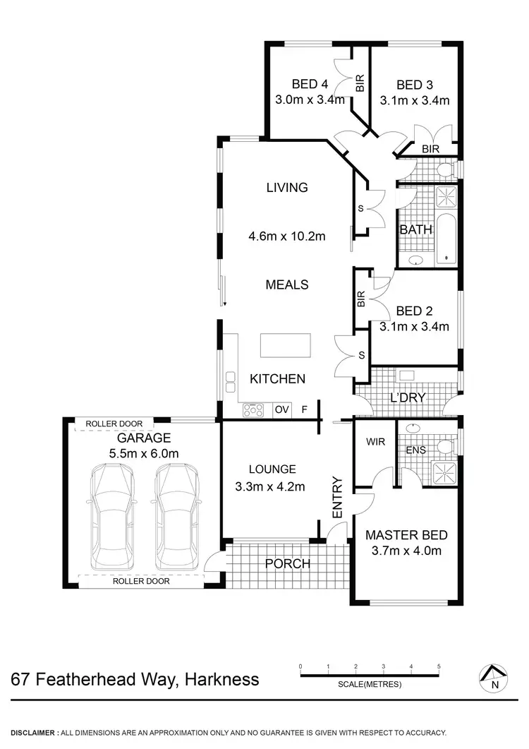 Floorplan of Homely house listing, 67 Featherhead Way, Harkness VIC 3337