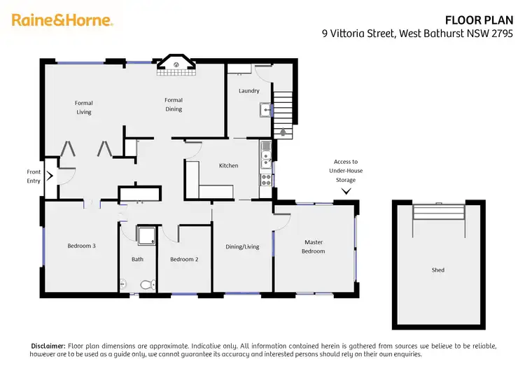 Floorplan of Homely house listing, 9 Vittoria Street, West Bathurst NSW 2795