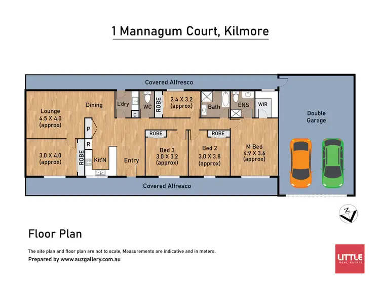 Floorplan of Homely house listing, 1 Mannagum Court, Kilmore VIC 3764