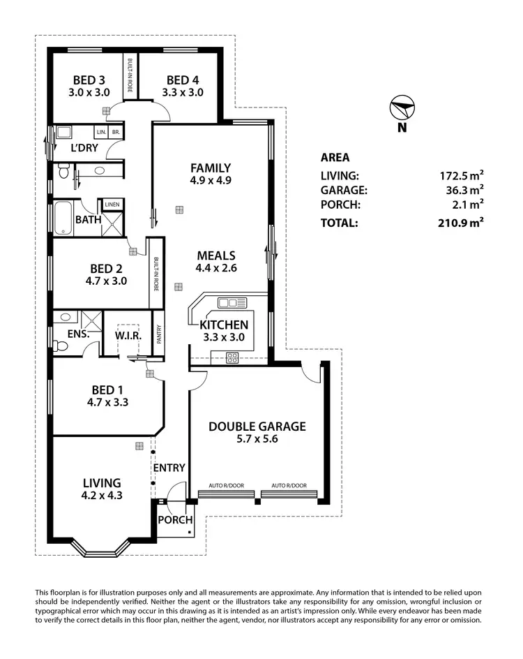Floorplan of Homely house listing, 58 Strathmont Drive, Strathalbyn SA 5255