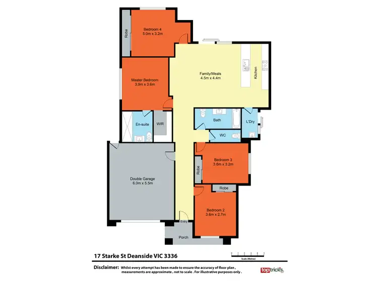Floorplan of Homely house listing, 17 Starke Street, Deanside VIC 3336