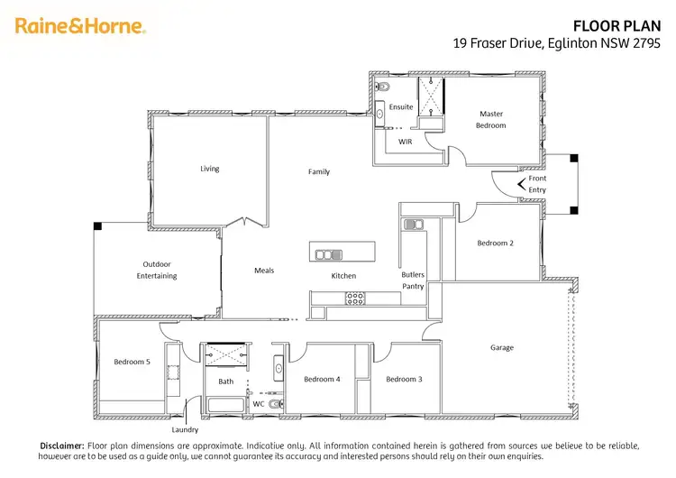 Floorplan of Homely house listing, 19 Fraser Drive, Eglinton NSW 2795