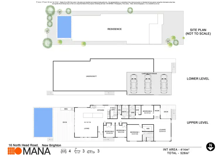 Floorplan of Homely house listing, 16 North Head Road, New Brighton NSW 2483