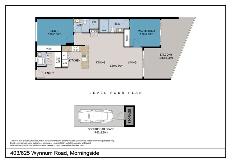 Floorplan of Homely apartment listing, 403/625 Wynnum Road, Morningside QLD 4170