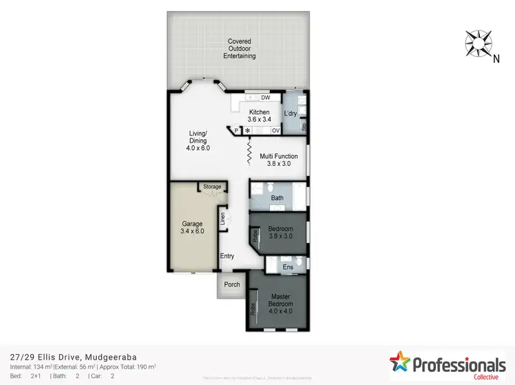 Floorplan of Homely townhouse listing, 27/29 Ellis Drive, Mudgeeraba QLD 4213