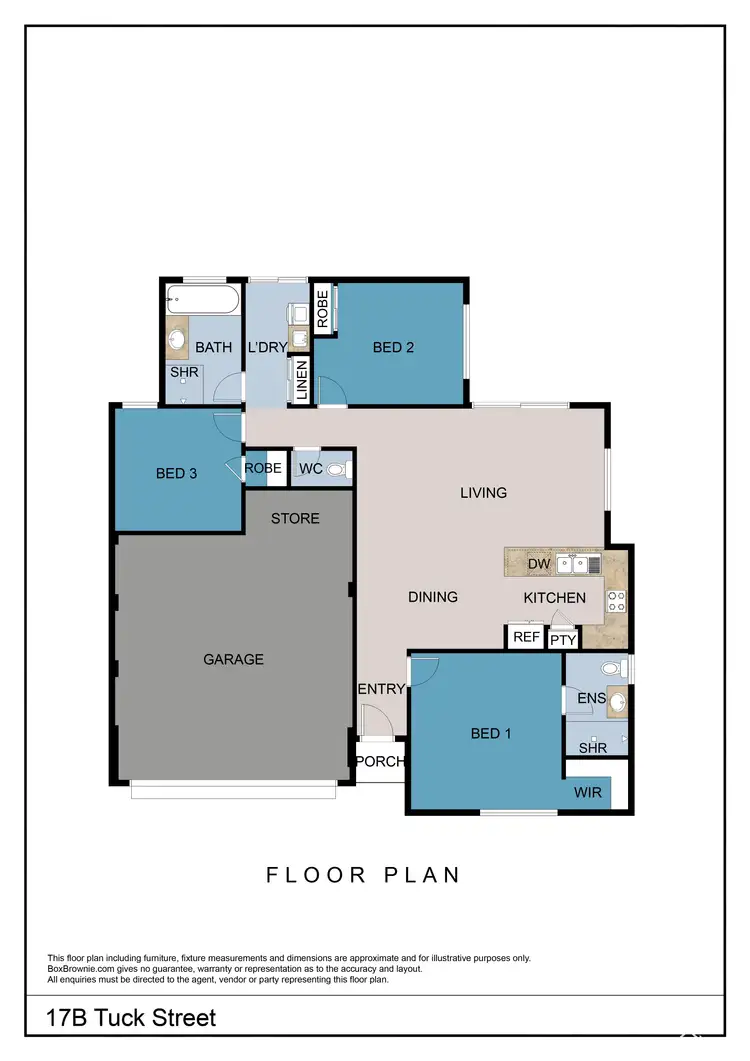 Floorplan of Homely villa listing, 17b Tuck Street, Armadale WA 6112
