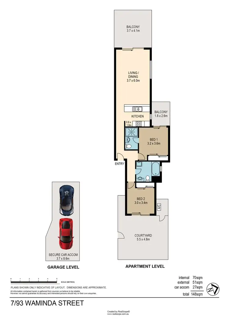 Floorplan of Homely unit listing, 7/93 Waminda Street, Morningside QLD 4170