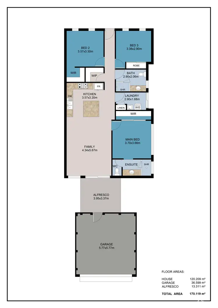 Floorplan of Homely house listing, 25 Latteri Turn, Aubin Grove WA 6164