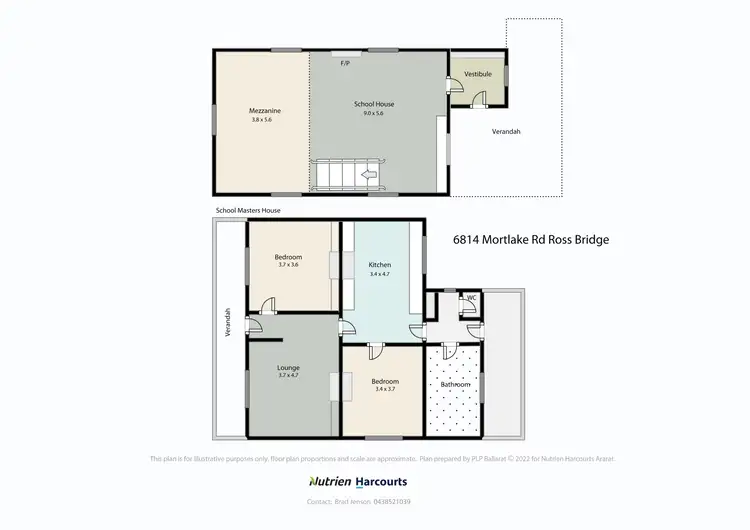 Floorplan of Homely rural property listing, 6814 Mortlake-Ararat Road, Rossbridge VIC 3377